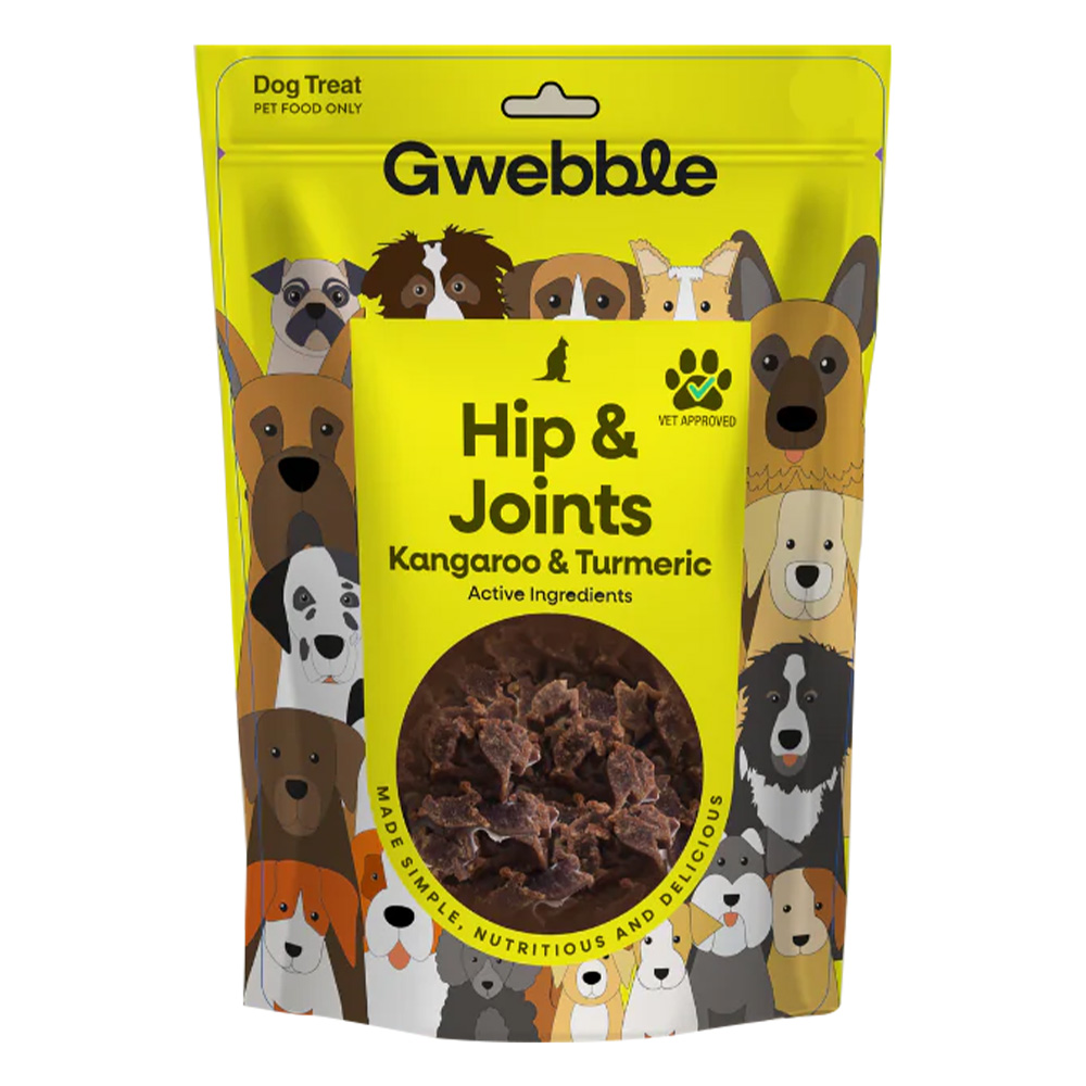 Gwebble Hip & Joint Kangaroo & Turmeric Dog Treats  140 Gm